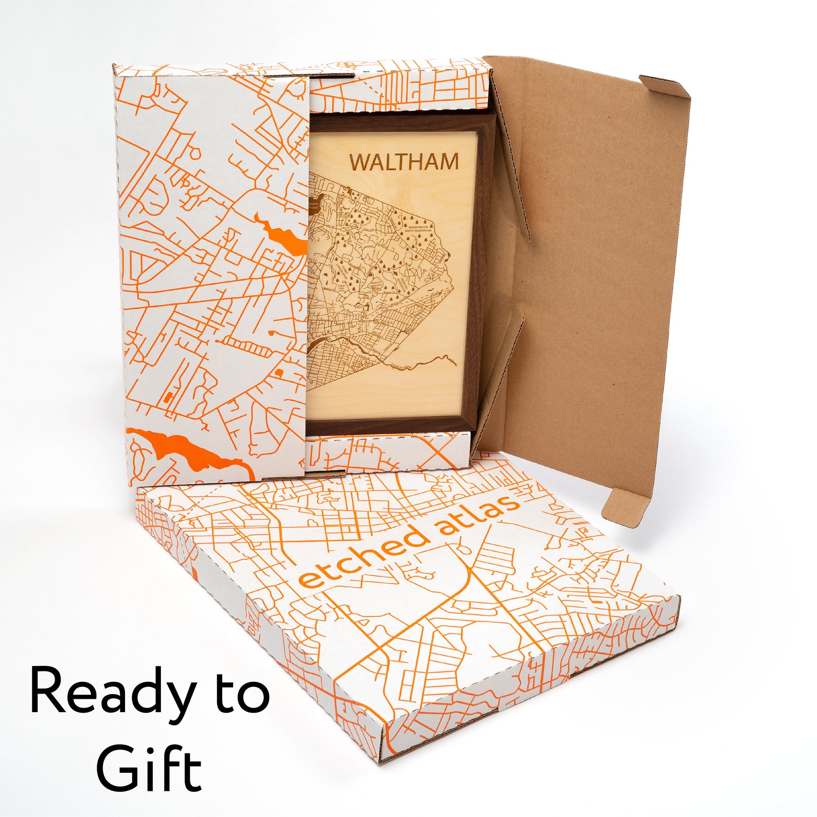 Houston Wall Map Houston Neighborhood Map Houston Map Etsy