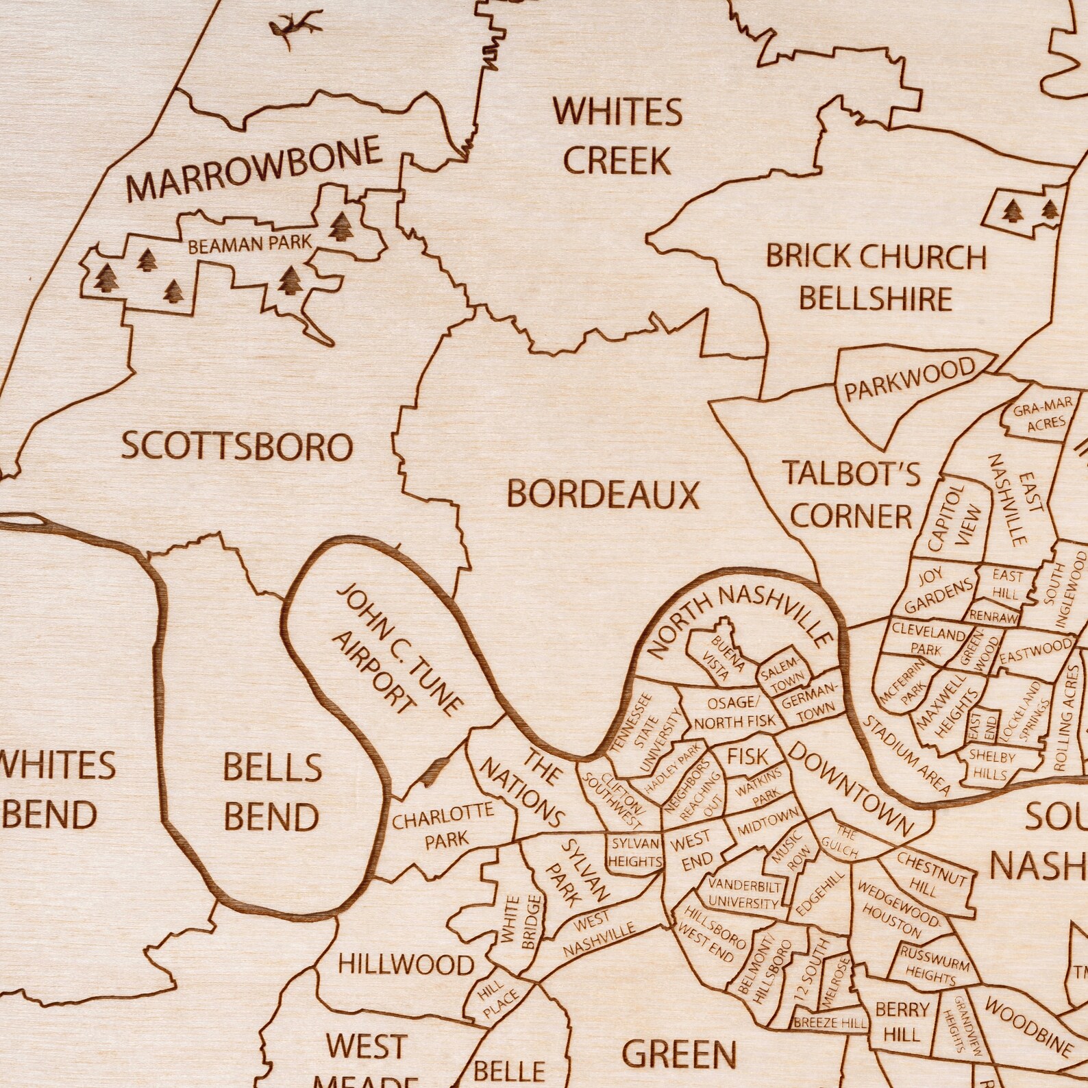 Nashville Wall Art Nashville City Map Nashville Wedding Etsy