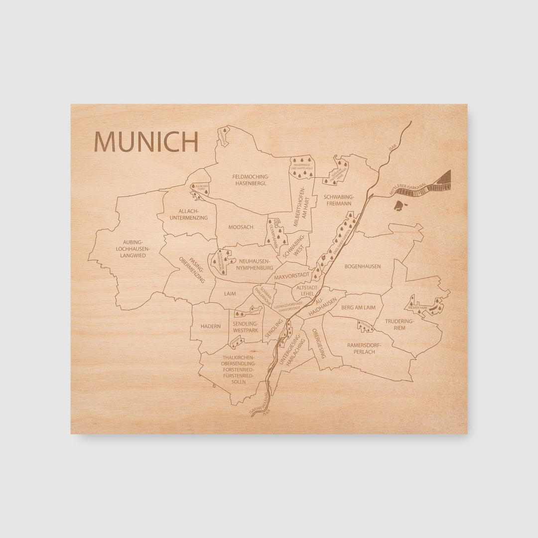 Cuadro Mapa Munich