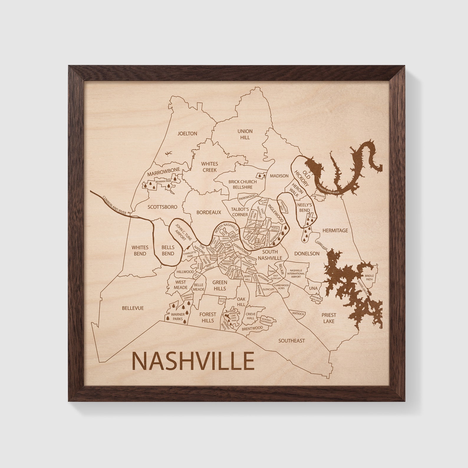 Nashville Wall Art Nashville City Map Nashville Wedding Etsy