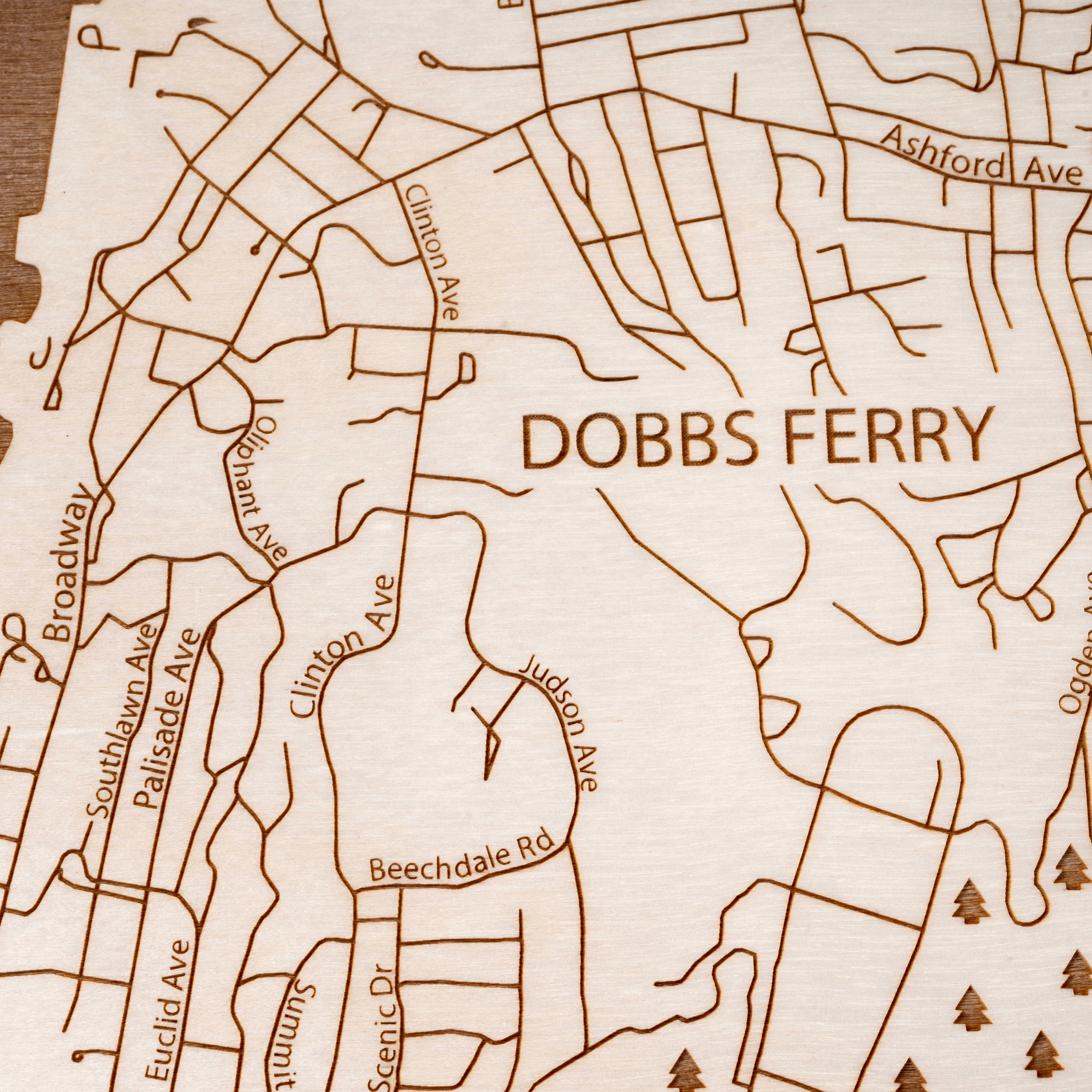 Dobbs Ferry Map Art Customizable 12x12 Etsy