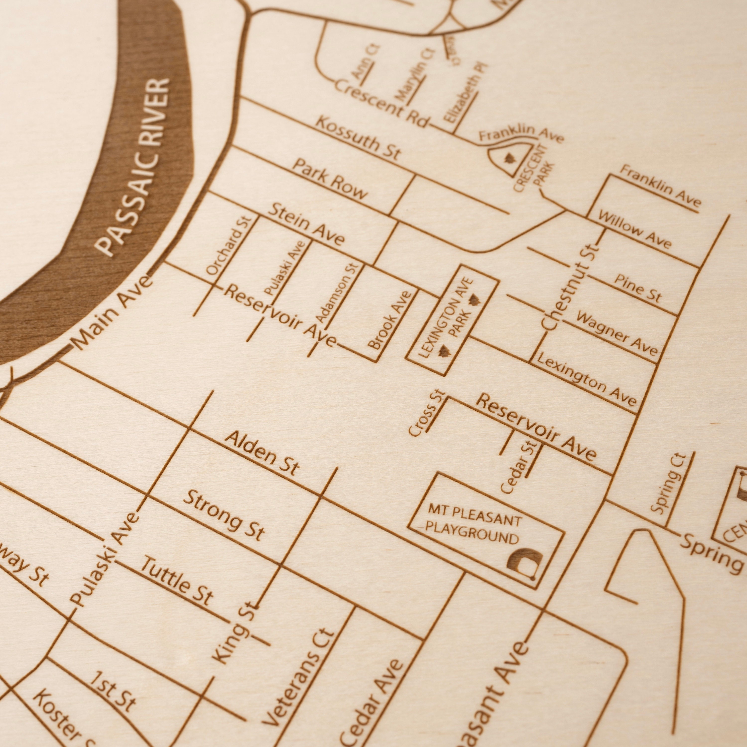 Wallington Map Art New Jersey Wall Art Small Town Art Etsy