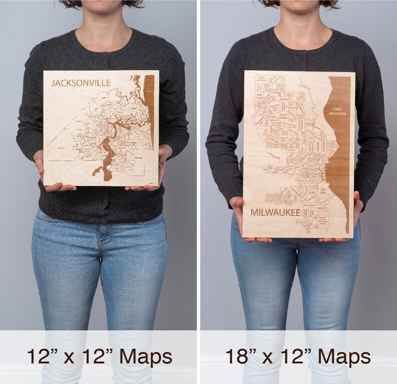 Austin Texas Wall Art Austin Neighborhood Map Map of Austin Etsy