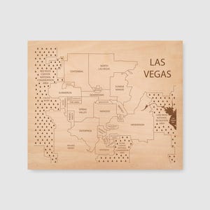 Art de carte de Las Vegas, art mural de Las Vegas, cadeau de mariage de Las Vegas, art mural de carte de la ville de Las Vegas Nevada, cadeau personnalisé pour elle, sur mesure
