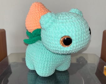 Erdbeer Dinosaurier Häkeln Plushie Geschenk Bisasam