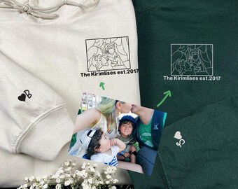 Sudadera con capucha personalizada a juego para parejas, sudadera bordada personalizada para parejas