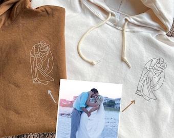 Sudadera personalizada de aniversario, sudadera bordada a medida para parejas, regalo de aniversario