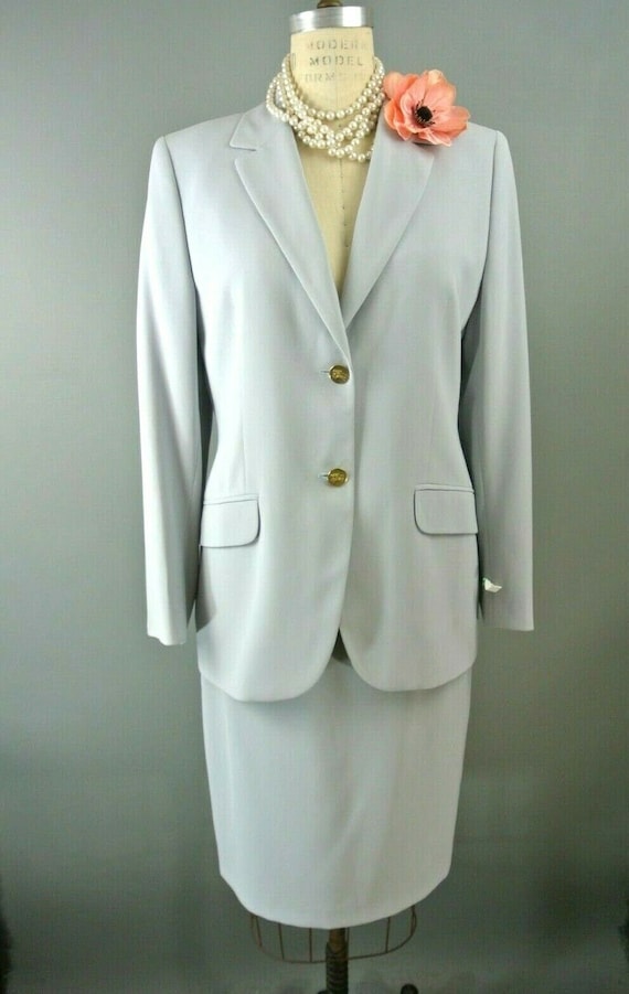 VintageBurberrys Women Suit Set S 3pc (Jacket Skir