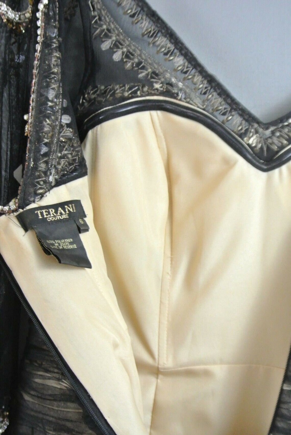 terani couture black and gold