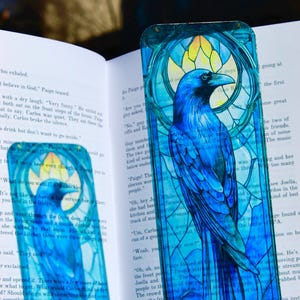 Wise Raven Bookmark – H. Potter Inspired, Raven House claw Art, Unique Gift for Potter heads & Book Lovers