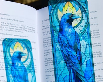 Wise Raven Bookmark – Potter Inspired, Raven House claw Art, Unique Gift for Potter heads & Book Lovers