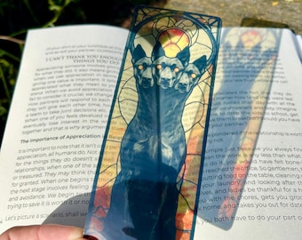 Cerberus Bookmark, Three-Headed Dog of Hades, Mythology- Inspired Fantasy Gift, Dark Academia Book Accessory for Occult Readers