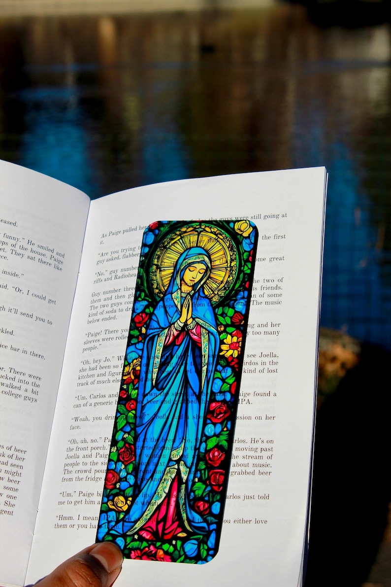 Virgin Mary Bookmark – Religious Catholic Gift, Christian Prayer ...