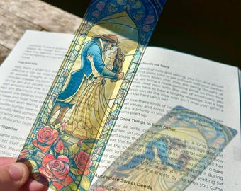 Enchanted Bookmark – Beauty and the Beast Inspired, Fairy Tale Book Accessory, Magical Gift for Book Lovers & Diz Fans
