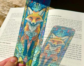 Charming Fox Decor Bookmark - Rustic Woodland Fox Design, Nature-Inspired Keepsake, Perfect for Adding a Whimsical Touch to Your Reading