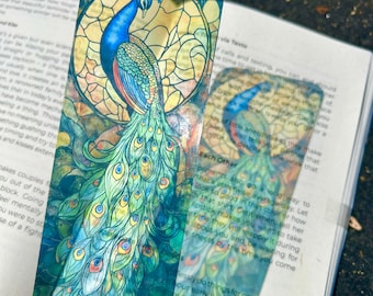 Peacock of Royalty Bookmark – Elegant Feathered Beauty, Majestic Bird Gift, Unique Book Lover Accessory