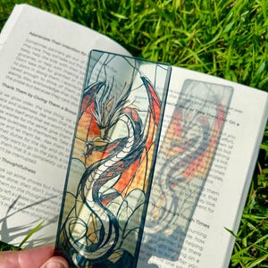 Thrones Dragon Bookmark - Handcrafted Fantasy Bookmark, Dragon Design Inspired by Game, Perfect Gift Of Fantasy