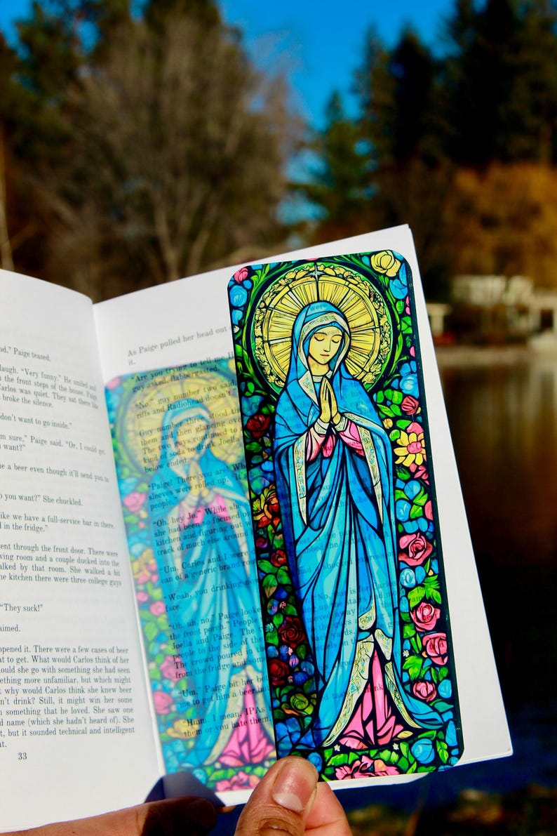 Virgin Mary Bookmark – Religious Catholic Gift, Christian Prayer ...