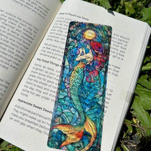 Mermaid Love Bookmark - Enchanting Ocean-Inspired Art, Whimsical Mermaid Gift, Magical Sea Creature Accessory, Unique