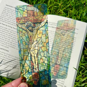 Jesus Bookmark – Handmade Christian Bookmark, Religious Gift for Book Lovers, Faith-Inspired Page Marker, Bible Bookmark, Spiritual Gift