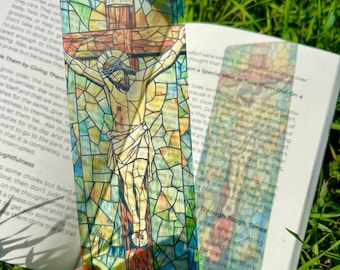 Jesus Bookmark – Handmade Christian Bookmark, Religious Gift for Book Lovers, Faith-Inspired Page Marker, Bible Bookmark, Spiritual Gift
