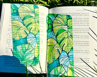 Monstera Deliciosa Bookmark - Swiss Cheese Plant Bookmark, Botanical Gift, Bookmark, Plant Gift