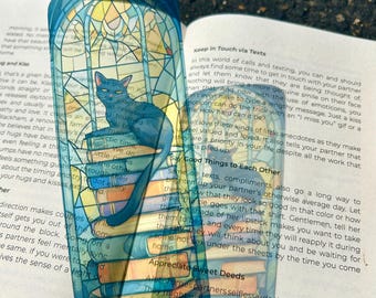 Marque-page Chat Noir Mystique – Esthétique Dark Academia, Cadeau Parfait pour les Amoureux des Chats et les Ratons de Bibliothèque