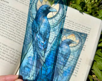 Wise Raven Bookmark – H. Potter Inspired, Raven House claw Art, Unique Gift for Potter heads & Book Lovers