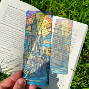 Zakładka do książki Zamek Czarodzieja - Ręcznie wykonany Magiczny Zamek, Inspirowana Fantazją zakładka, Idealny prezent dla Czarodziejów