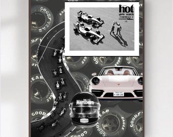 Racing Porsche Poster