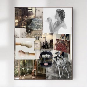 Model Yoga Beachy Collage Poster