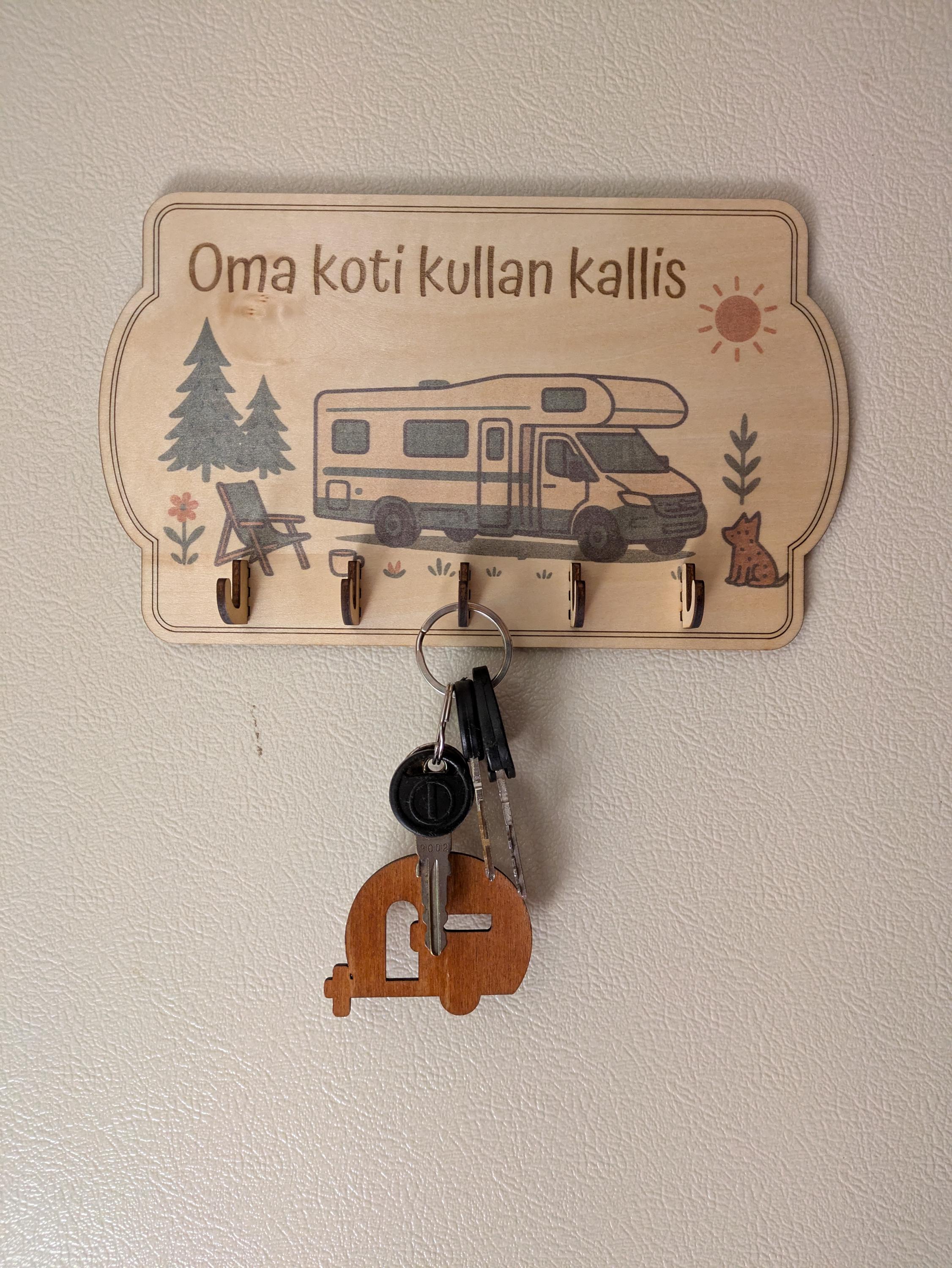 Motorhome Key Holder SVG – Home Sweet Home – Camper Van Laser Cut File ...