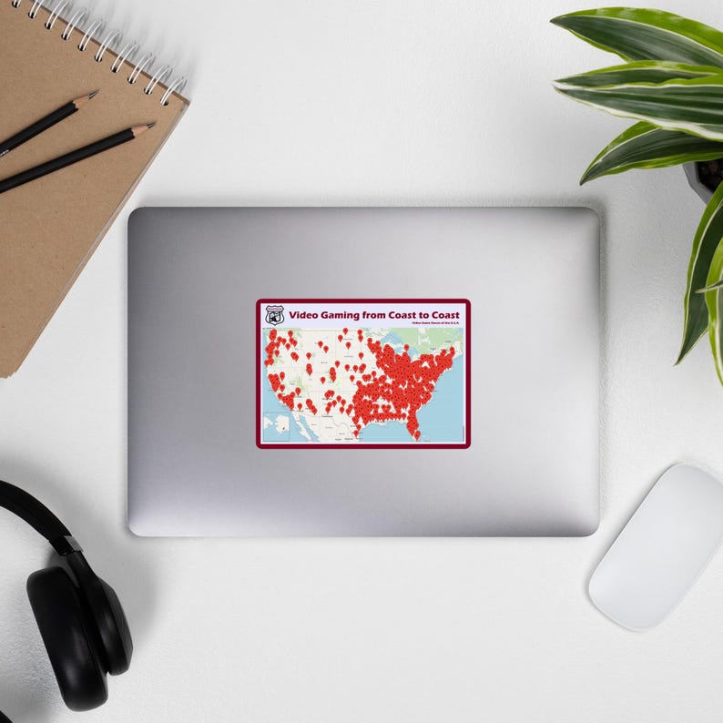 Rad Original Map Sticker - Etsy