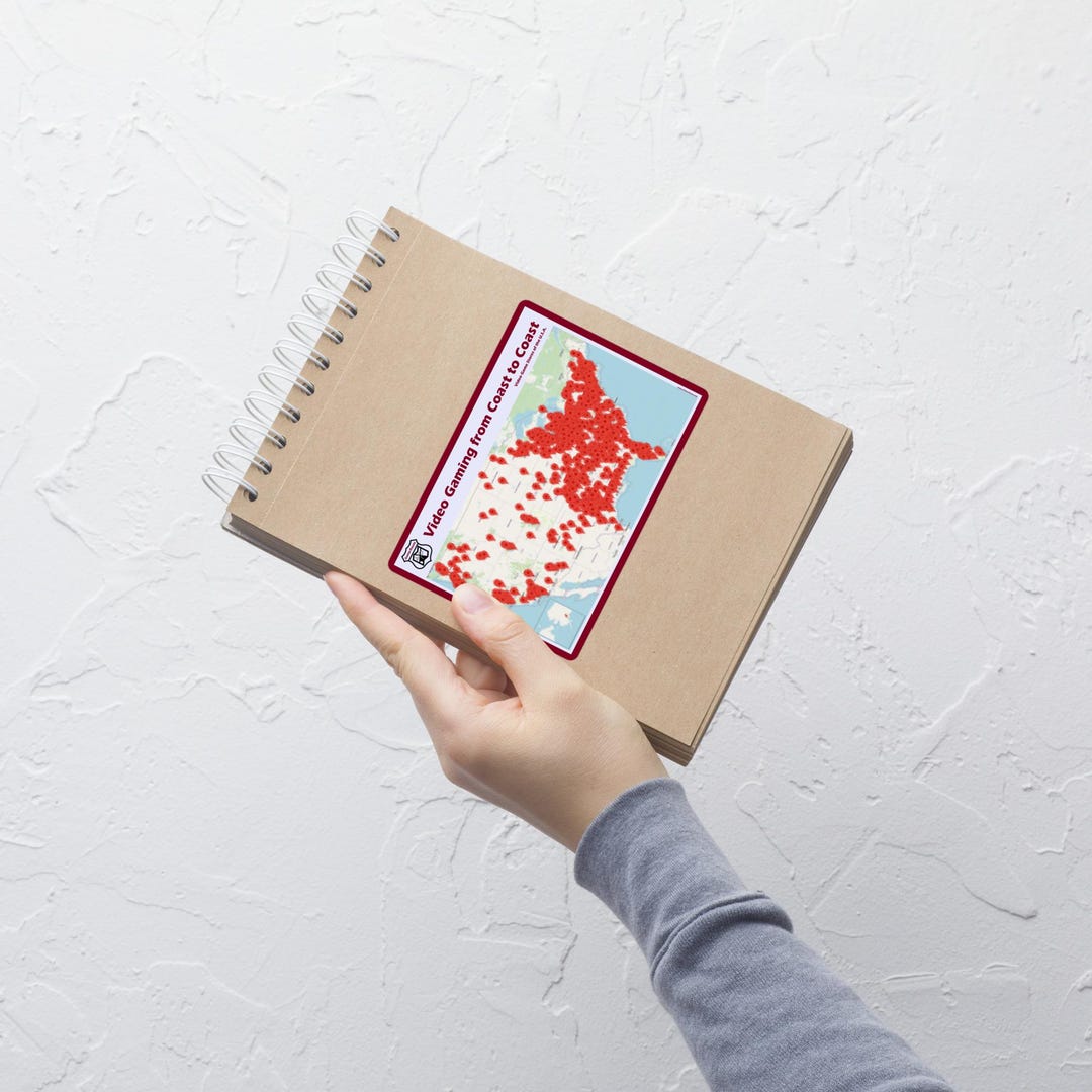 Rad Mosaic Map Sticker - Etsy