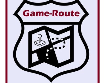 Adesivo com o logotipo da Game-Route