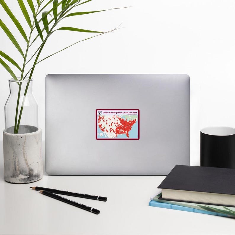 Rad Original Map Sticker - Etsy
