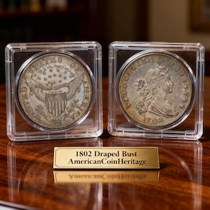 1802年 ドレープ胸像 リバティ 1ドル マルチカラー イーグル コレクター向け希少記念コイン