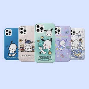 Transparent Case – Pochacco Phone Case – White Puppy Design – Pastel Cute iPhone & Samsung Cover – Cute Sanrio Phone Case
