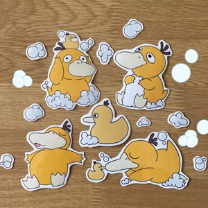 Psyduck Bubble Bath Sticker Pack