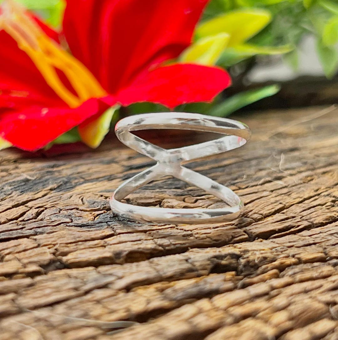 Sterling Silver Swan Neck Splint Ring: Adjustable Knuckle Support ...