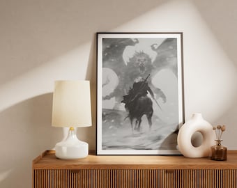Witcher Poster Geralt Minimalist Poster Game History Poster Gifts For Her Him Fantasy Wall Decor Gifts Print Wall Art