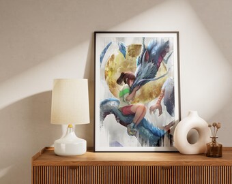 Anime Poster Print Gifts For Her Him Wall Decor Print Wall Art
