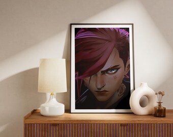 Arcane ポスター、リーグ・オブ・レジェンド ポスター、Arcane 2021 ポスター プリント、Arcane 壁飾り、Arcane Vi ポスター、Silco Viktor ポスター アート、Arcane ギフト