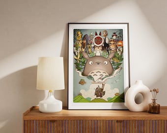 Anime Poster Print Gifts For Her Him Wall Decor Print Wall Art