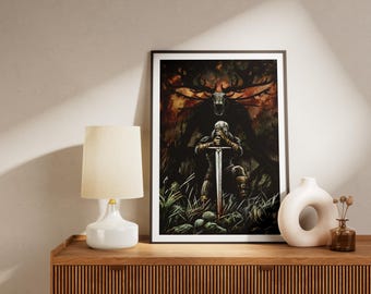 Witcher Poster Geralt Minimalist Poster Game History Poster Gifts For Her Him Fantasy Wall Decor Gifts Print Wall Art