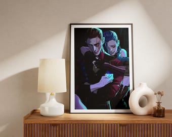 Arcane ポスター、リーグ・オブ・レジェンド ポスター、Arcane 2021 ポスター プリント、Arcane 壁飾り、Arcane Vi ポスター、Silco Viktor ポスター アート、Arcane ギフト