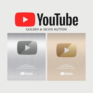 Personalized Play Button Award | Custom YouTube Award | Content Creator Achievement Gift | JPG File only