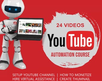 Youtube Automation Course, Learn Automation, Online Course for Creators, Video Content Mastery, Digital Marketing Training