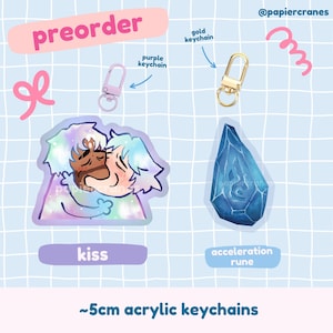 arcane acrylic keychains