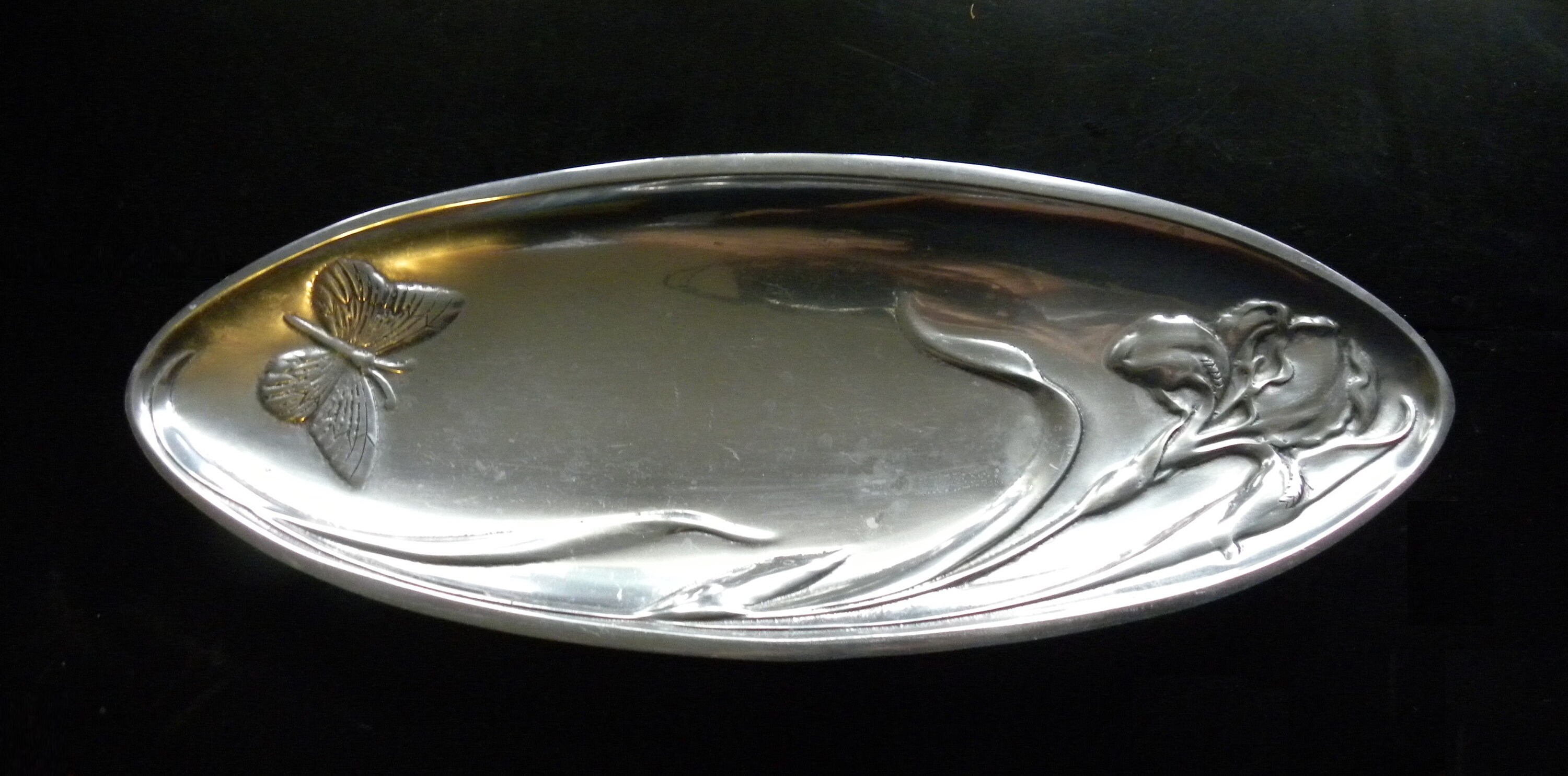 Large Lenox Silver Platter Lenox Oval Silver Tray Platter Etsy